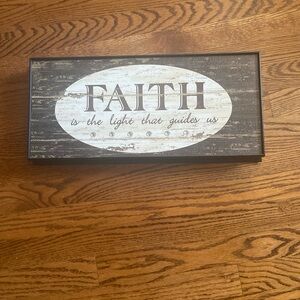 Inspirational Faith Wall Art - Black and White Decor